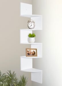 Greenco 5-Tier Wall Mount Corner Shelves