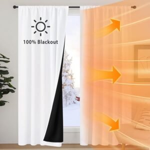 NICETOWN Grommet Blackout Curtain Panels